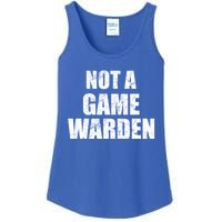 NOT A GAME WARDEN Funny Favorite Fishing Outdoor Ladies Essential Tank