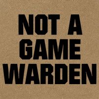 Not A Game Warden Cotton Canvas Backpack