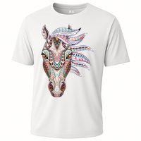 Native American Geometric Horse Cooling Performance Crew T-Shirt