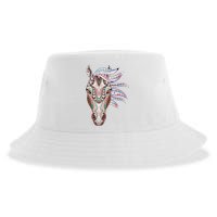 Native American Geometric Horse Sustainable Bucket Hat