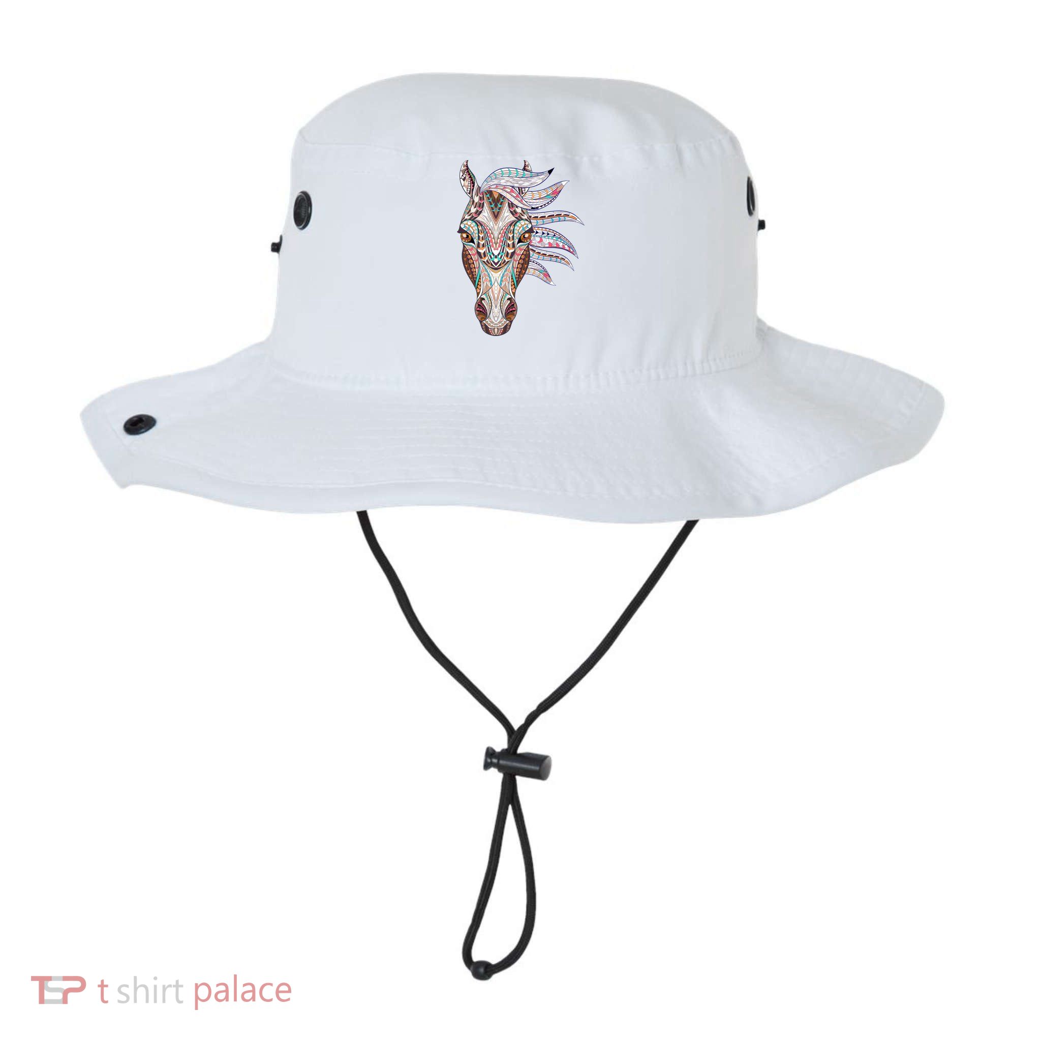 Native American Geometric Horse Bucket Hat