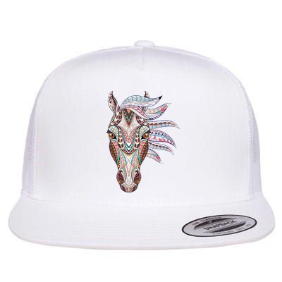 Native American Geometric Horse Flatbill Hat