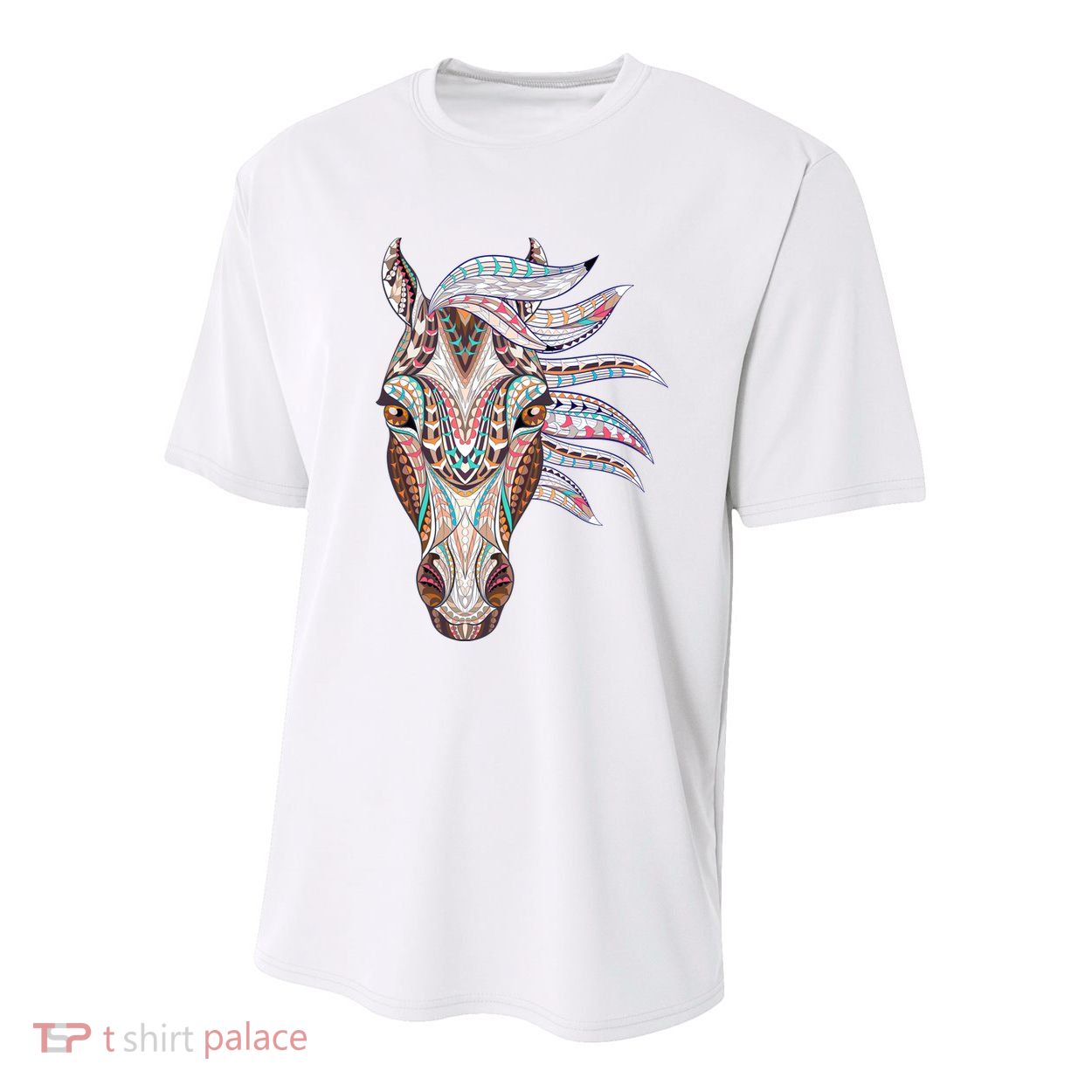 Native American Geometric Horse Youth Performance Sprint T-Shirt