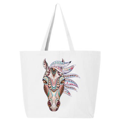 Native American Geometric Horse 25L Jumbo Tote