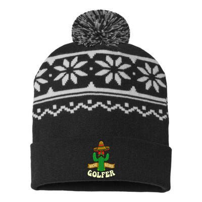 Nacho Average Golfer Golfing Lover Golf Tournament Hobby USA-Made Snowflake Beanie