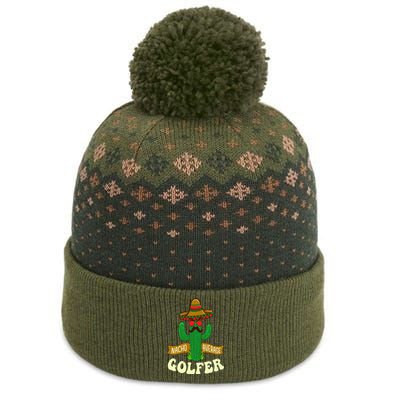 Nacho Average Golfer Golfing Lover Golf Tournament Hobby The Baniff Cuffed Pom Beanie