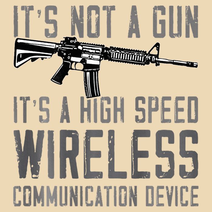 Not A Gun ItS A High Speed Wireless Communication Device Drawstring Bag