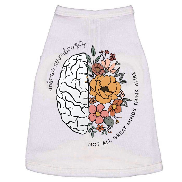 Not All Great Minds Think Alike Tumbler Autism Awareness Doggie Tank