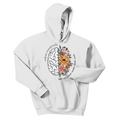 Not All Great Minds Think Alike Tumbler Autism Awareness Kids Hoodie