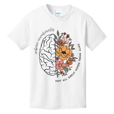 Not All Great Minds Think Alike Tumbler Autism Awareness Kids T-Shirt