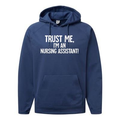 Nursing Assistant Gift Performance Fleece Hoodie