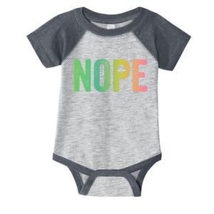 Nope Asexual Gift Infant Baby Jersey Bodysuit