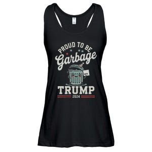 Not A Garbage Proud To Be Garbage Vote Trump Supporters Ladies Essential Flowy Tank