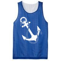 Nautical Anchor Gift Mesh Reversible Basketball Jersey Tank