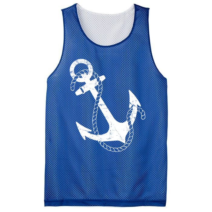 Nautical Anchor Gift Mesh Reversible Basketball Jersey Tank