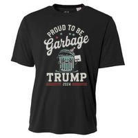 Not A Garbage Proud To Be Garbage Vote Trump Supporters Vneck Cooling Performance Crew T-Shirt