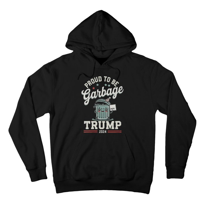 Not A Garbage Proud To Be Garbage Vote Trump Supporters Vneck Hoodie