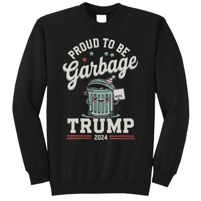 Not A Garbage Proud To Be Garbage Vote Trump Supporters Vneck Sweatshirt