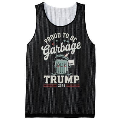 Not A Garbage Proud To Be Garbage Vote Trump Supporters Vneck Mesh Reversible Basketball Jersey Tank