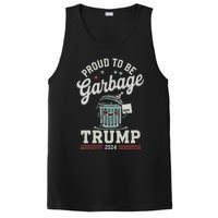 Not A Garbage Proud To Be Garbage Vote Trump Supporters Vneck PosiCharge Competitor Tank