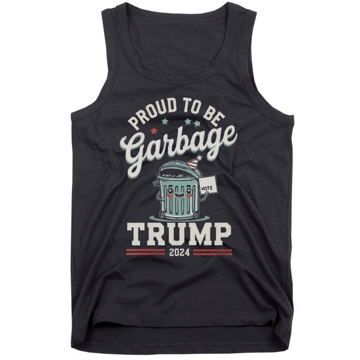 Not A Garbage Proud To Be Garbage Vote Trump Supporters Vneck Tank Top