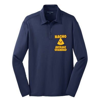 Nacho average Grandad Silk Touch Performance Long Sleeve Polo