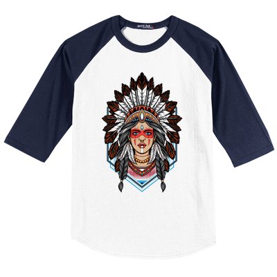 Native American Great Gift Baseball Sleeve Shirt