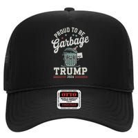 Not A Garbage Proud To Be Garbage Vote Trump Supporters High Crown Mesh Back Trucker Hat