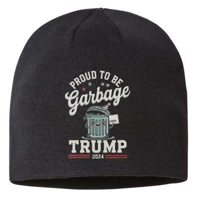 Not A Garbage Proud To Be Garbage Vote Trump Supporters Sustainable Beanie