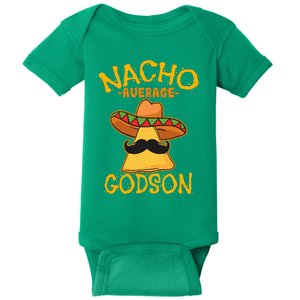 Nacho Average Godson Male Godchild Cinco de Mayo Party Baby Bodysuit