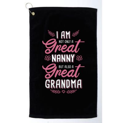 Nanny Aupair Grandma Sitter Great Gift Platinum Collection Golf Towel