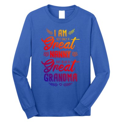 Nanny Aupair Grandma Sitter Cute Gift Long Sleeve Shirt