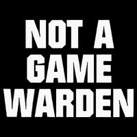 Not A Game Warden Drawstring Bag