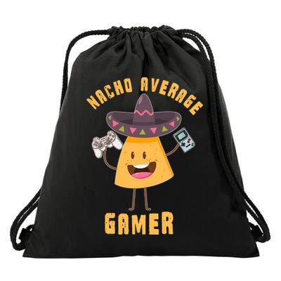 NACHO AVERAGE GAMER FUNNY GAMING MEME Drawstring Bag