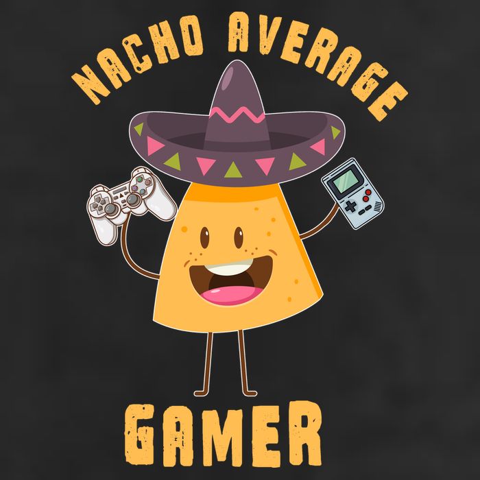 NACHO AVERAGE GAMER FUNNY GAMING MEME 25L Jumbo Tote