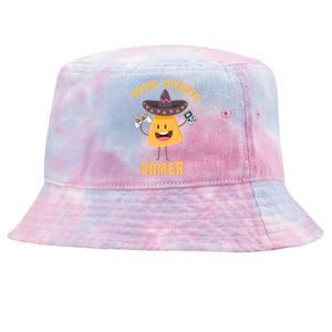 NACHO AVERAGE GAMER FUNNY GAMING MEME Tie-Dyed Bucket Hat