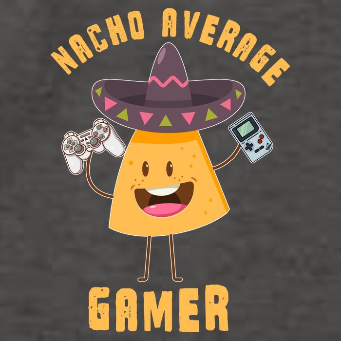 NACHO AVERAGE GAMER FUNNY GAMING MEME Vector Backpack