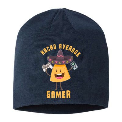 NACHO AVERAGE GAMER FUNNY GAMING MEME Sustainable Beanie