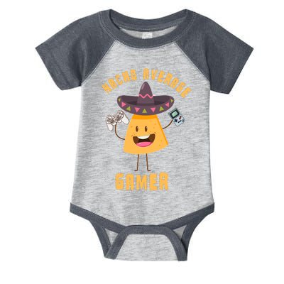 NACHO AVERAGE GAMER FUNNY GAMING MEME Infant Baby Jersey Bodysuit