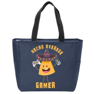 NACHO AVERAGE GAMER FUNNY GAMING MEME Zip Tote Bag