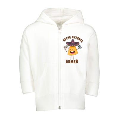 NACHO AVERAGE GAMER FUNNY GAMING MEME Toddler Zip Fleece Hoodie