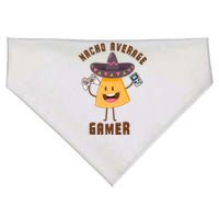 NACHO AVERAGE GAMER FUNNY GAMING MEME USA-Made Doggie Bandana