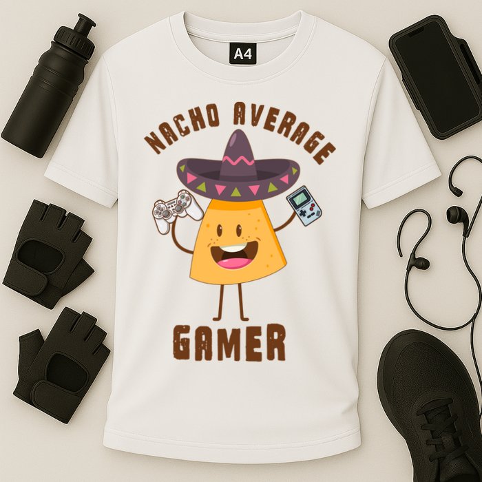 NACHO AVERAGE GAMER FUNNY GAMING MEME Performance Shirt