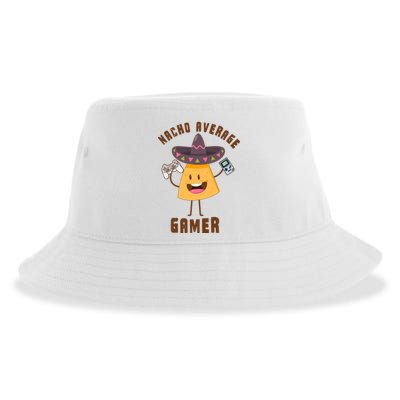 NACHO AVERAGE GAMER FUNNY GAMING MEME Sustainable Bucket Hat