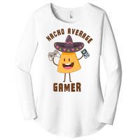 NACHO AVERAGE GAMER FUNNY GAMING MEME Women's Perfect Tri Tunic Long Sleeve Shirt