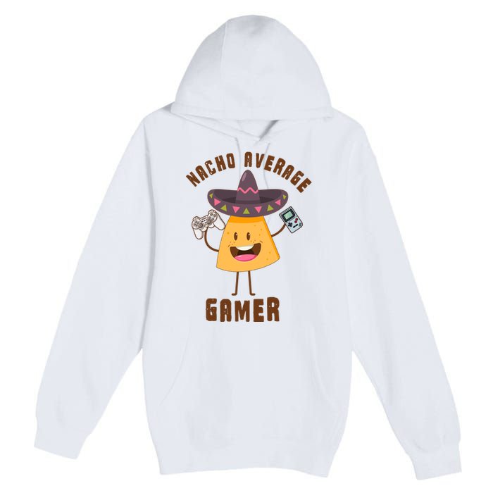 NACHO AVERAGE GAMER FUNNY GAMING MEME Premium Pullover Hoodie