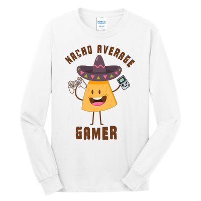 NACHO AVERAGE GAMER FUNNY GAMING MEME Tall Long Sleeve T-Shirt