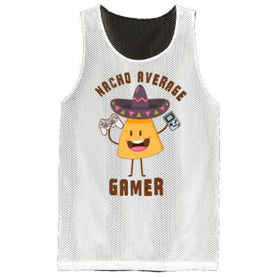 NACHO AVERAGE GAMER FUNNY GAMING MEME Mesh Reversible Basketball Jersey Tank