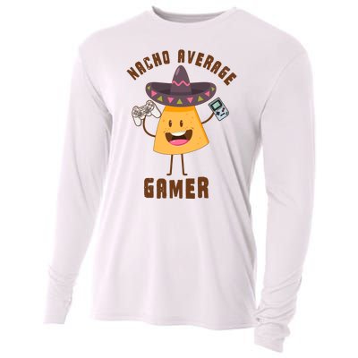 NACHO AVERAGE GAMER FUNNY GAMING MEME Cooling Performance Long Sleeve Crew