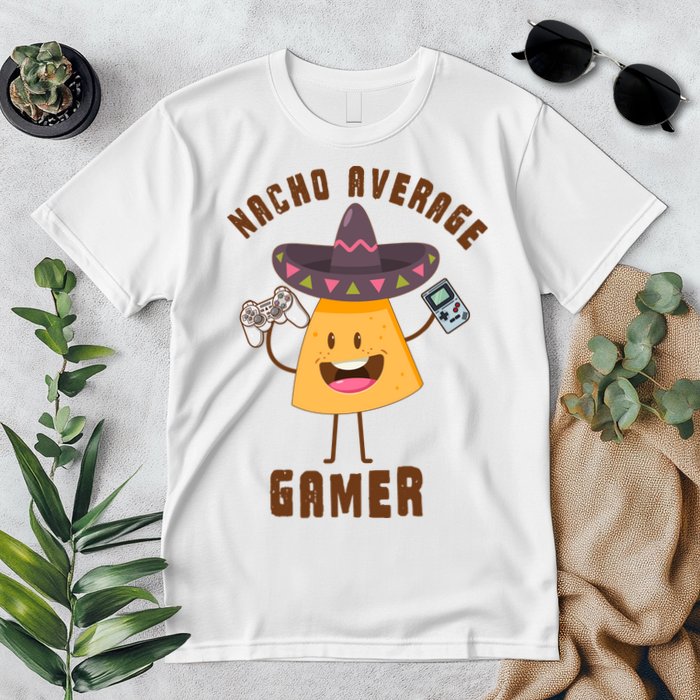 NACHO AVERAGE GAMER FUNNY GAMING MEME Premium T-Shirt